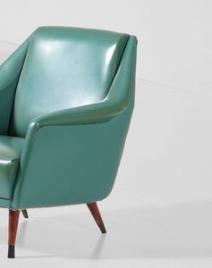 Carlo De Carli : Quattro poltrone mod. 802  - Asta Design 200 - Associazione Nazionale - Case d'Asta italiane