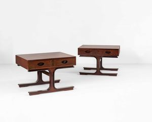 GIANFRANCO FRATTINI - Due tavoli bassi mod. 554