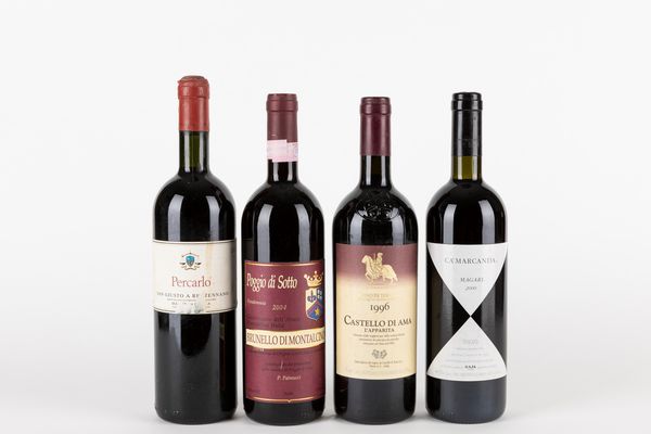 Toscana : Selezione Grandi Vini Toscani (4 BT)  - Asta Vini e distillati - Associazione Nazionale - Case d'Asta italiane