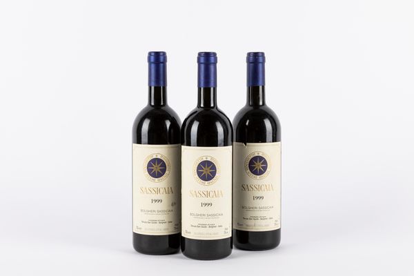 Toscana : Sassicaia (3 BT)  - Asta Vini e distillati - Associazione Nazionale - Case d'Asta italiane