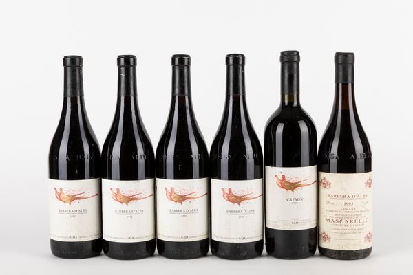 Piemonte : Selezione Gaje e Giuseppe Mascarello (6 BT)  - Asta Vini e distillati - Associazione Nazionale - Case d'Asta italiane