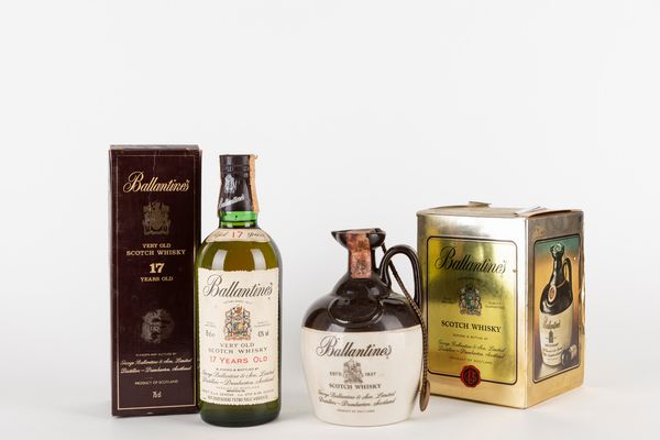 Scozia : Ballantine's 17 YO e Ceramica (2 BT)  - Asta Vini e distillati - Associazione Nazionale - Case d'Asta italiane