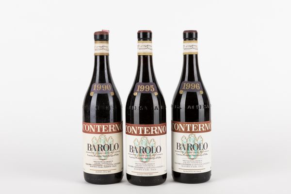 Piemonte : Verticale Giacomo Conterno Barolo Cascina Francia (3 BT)  - Asta Vini e distillati - Associazione Nazionale - Case d'Asta italiane