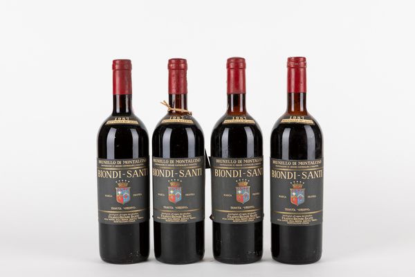 Toscana : Biondi Santi Annata (4 BT)  - Asta Vini e distillati - Associazione Nazionale - Case d'Asta italiane