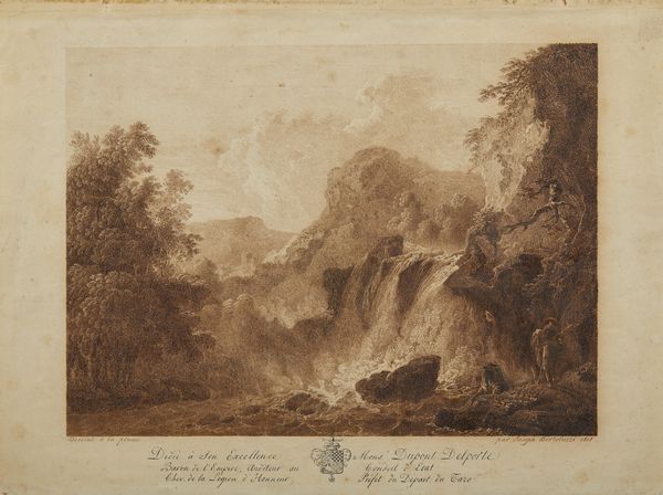 ARTISTA FRANCESE DEL XIX SECOLO : Paesaggio naturale con cascata e figure  - Asta Asta 381 | ARTE ANTICA E DEL XIX SECOLO - Dipinti del XIX secolo  Online - Associazione Nazionale - Case d'Asta italiane
