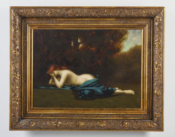 HENNER JEAN JACQUES (1829 - 1905) : Attribuito a. Figura femminile sdraiata in un bosco  - Asta Asta 381 | ARTE ANTICA E DEL XIX SECOLO - Dipinti del XIX secolo  Online - Associazione Nazionale - Case d'Asta italiane