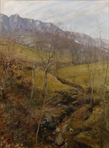SOLDINI ARNALDO (1862 - 1936) : Paesaggio montano  - Asta Asta 381 | ARTE ANTICA E DEL XIX SECOLO - Dipinti del XIX secolo  Online - Associazione Nazionale - Case d'Asta italiane