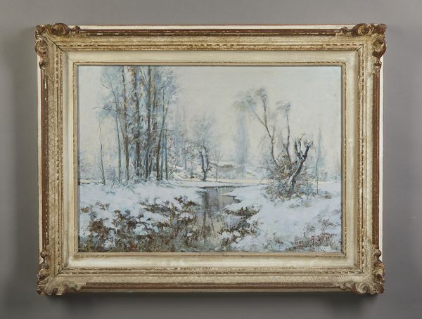 VERNI ARTURO (1891 - 1960) : Paesaggio invernale  - Asta Asta 381 | ARTE ANTICA E DEL XIX SECOLO - Dipinti del XIX secolo  Online - Associazione Nazionale - Case d'Asta italiane