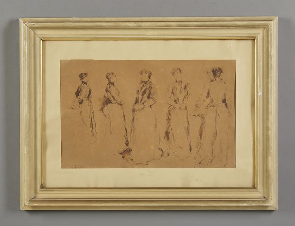 ARTISTA VENETO DEL XIX SECOLO : Studio per figure di donne  - Asta Asta 381 | ARTE ANTICA E DEL XIX SECOLO - Dipinti del XIX secolo  Online - Associazione Nazionale - Case d'Asta italiane