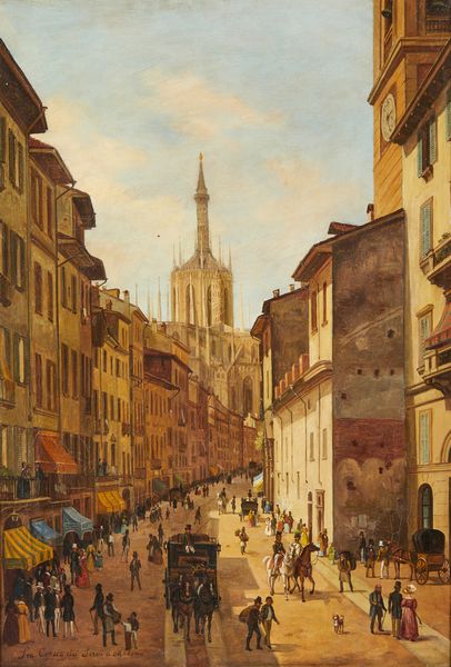 ARTISTA DEL XIX-XX SECOLO : La corsia dei servi a Milano  - Asta Asta 381 | ARTE ANTICA E DEL XIX SECOLO - Dipinti del XIX secolo  Online - Associazione Nazionale - Case d'Asta italiane