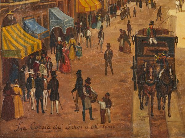 ARTISTA DEL XIX-XX SECOLO : La corsia dei servi a Milano  - Asta Asta 381 | ARTE ANTICA E DEL XIX SECOLO - Dipinti del XIX secolo  Online - Associazione Nazionale - Case d'Asta italiane