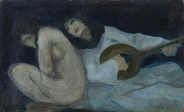BELTRAN MASSES  FEDERICO  (1885 - 1949) : Studio per notturno  - Asta Asta 381 | ARTE ANTICA E DEL XIX SECOLO - Dipinti del XIX secolo  Online - Associazione Nazionale - Case d'Asta italiane