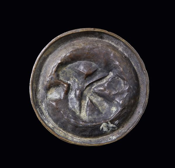 SCULTORE ITALIANO DEL XIX-XX SECOLO : Tondo in bronzo con scena erotica  - Asta Asta 381 | ARTE ANTICA E DEL XIX SECOLO - Dipinti del XIX secolo  Online - Associazione Nazionale - Case d'Asta italiane