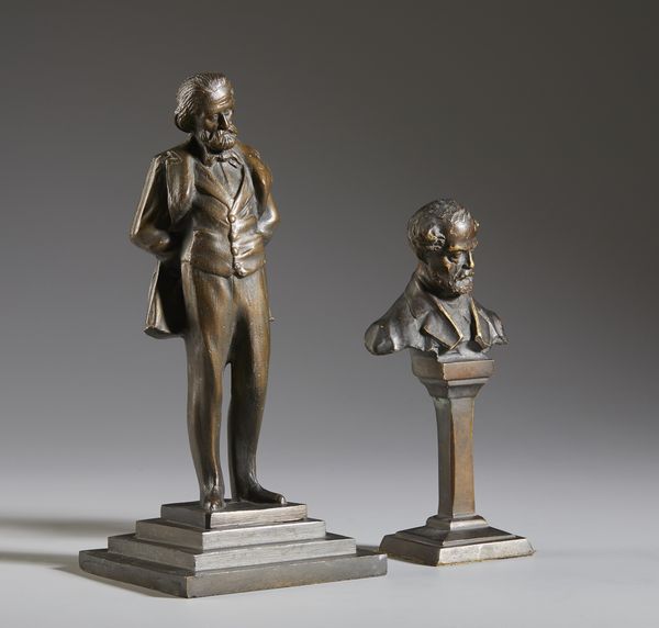 MANIFATTURA DEL XX SECOLO : Gruppo di quattro sculture raffiguranti Giuseppe Verdi  - Asta Asta 381 | ARTE ANTICA E DEL XIX SECOLO - Dipinti del XIX secolo  Online - Associazione Nazionale - Case d'Asta italiane
