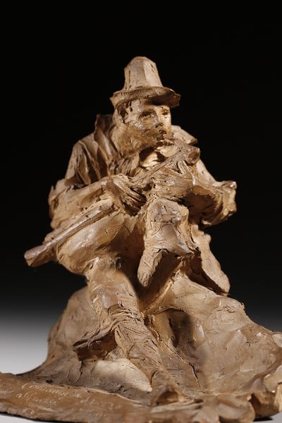 SCULTORE ITALIANO DEL XX SECOLO : La cornamusa  - Asta Asta 381 | ARTE ANTICA E DEL XIX SECOLO - Dipinti del XIX secolo  Online - Associazione Nazionale - Case d'Asta italiane