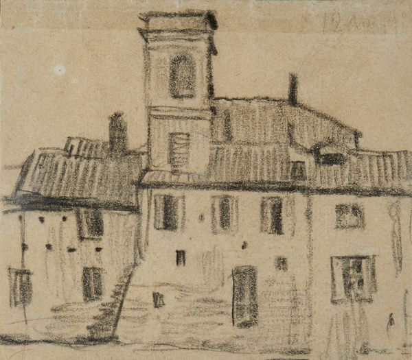 Scuola italiana del XIX secolo : Gruppo di tre disegni raffiguranti paesaggi con edifici e scena cittardina  - Asta Asta 381 | ARTE ANTICA E DEL XIX SECOLO - Dipinti del XIX secolo  Online - Associazione Nazionale - Case d'Asta italiane
