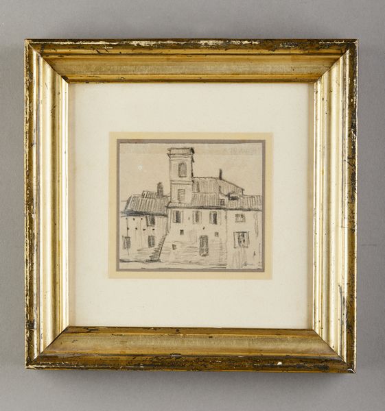 Scuola italiana del XIX secolo : Gruppo di tre disegni raffiguranti paesaggi con edifici e scena cittardina  - Asta Asta 381 | ARTE ANTICA E DEL XIX SECOLO - Dipinti del XIX secolo  Online - Associazione Nazionale - Case d'Asta italiane