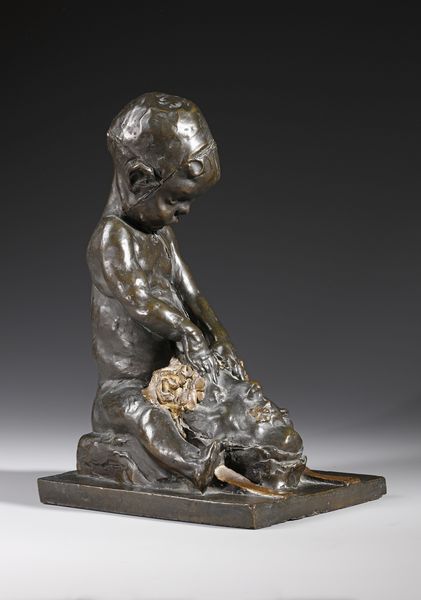 SCULTORE ITALIANO DEL XIX-XX SECOLO : Bimbo con mascherone  - Asta Asta 381 | ARTE ANTICA E DEL XIX SECOLO - Dipinti del XIX secolo  Online - Associazione Nazionale - Case d'Asta italiane