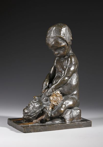 SCULTORE ITALIANO DEL XIX-XX SECOLO : Bimbo con mascherone  - Asta Asta 381 | ARTE ANTICA E DEL XIX SECOLO - Dipinti del XIX secolo  Online - Associazione Nazionale - Case d'Asta italiane