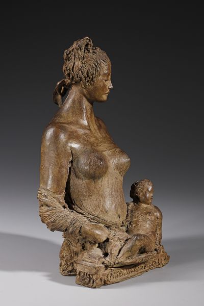SCULTORE DEL XX SECOLO : Mater lactis et mellis  - Asta Asta 381 | ARTE ANTICA E DEL XIX SECOLO - Dipinti del XIX secolo  Online - Associazione Nazionale - Case d'Asta italiane