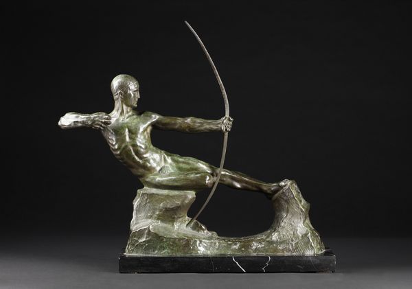 DEMANET VICTOR (1895 - 1964) : L'arciere  - Asta Asta 381 | ARTE ANTICA E DEL XIX SECOLO - Dipinti del XIX secolo  Online - Associazione Nazionale - Case d'Asta italiane