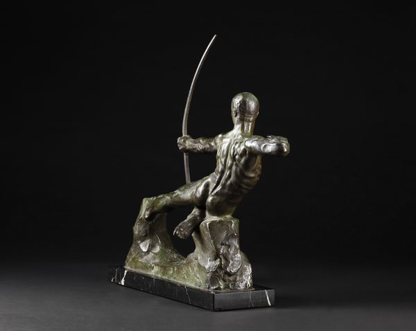 DEMANET VICTOR (1895 - 1964) : L'arciere  - Asta Asta 381 | ARTE ANTICA E DEL XIX SECOLO - Dipinti del XIX secolo  Online - Associazione Nazionale - Case d'Asta italiane