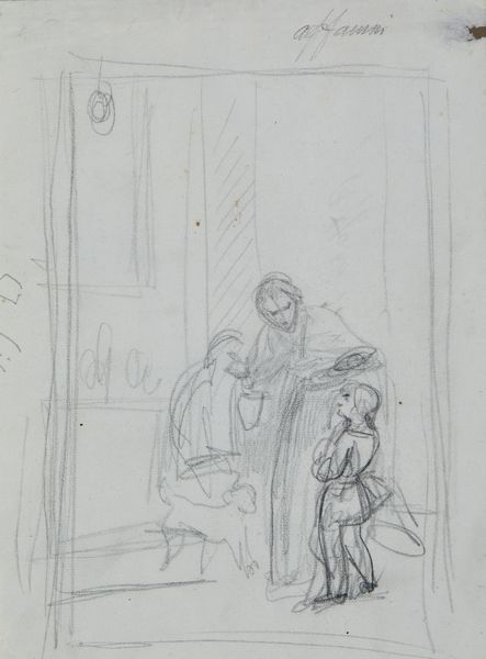 Scuola italiana del XIX secolo : Coppia di disegni raffiguranti una Scena d'interno e San Pietro in carcere visitato da San Paolo (dall'originale di Filippino Lippi)  - Asta Asta 381 | ARTE ANTICA E DEL XIX SECOLO - Dipinti del XIX secolo  Online - Associazione Nazionale - Case d'Asta italiane