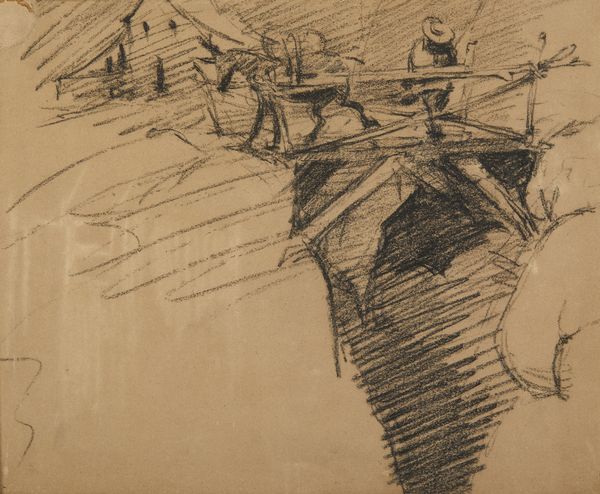 Scuola italiana del XIX secolo : Paesaggio con figure su un ponte  - Asta Asta 381 | ARTE ANTICA E DEL XIX SECOLO - Dipinti del XIX secolo  Online - Associazione Nazionale - Case d'Asta italiane