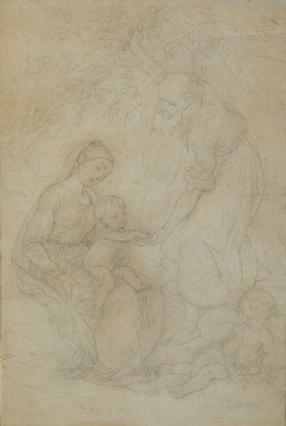 SCUOLA EMILIANA DEL XIX SECOLO : Sacra Famiglia con San Giovannino  - Asta Asta 381 | ARTE ANTICA E DEL XIX SECOLO - Dipinti del XIX secolo  Online - Associazione Nazionale - Case d'Asta italiane