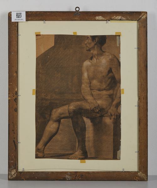 BORGHESI GIAMBATTISTA (1790 - 1846) : Attribuito a. Madonna con Bambino e angeli / Studio di nudo maschile (al retro)  - Asta Asta 381 | ARTE ANTICA E DEL XIX SECOLO - Dipinti del XIX secolo  Online - Associazione Nazionale - Case d'Asta italiane