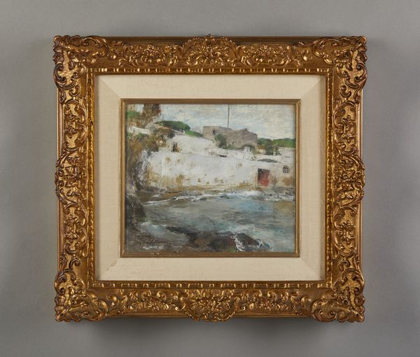 CASCIARO GIUSEPPE (1863 - 1945) : Paesaggio marino  - Asta Asta 381 | ARTE ANTICA E DEL XIX SECOLO - Dipinti del XIX secolo  Online - Associazione Nazionale - Case d'Asta italiane