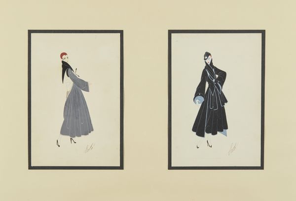 ERTE' (ROMAIN DE TIRTOFF) (1892 - 1990) : Coppia di bozzetti di moda  - Asta Asta 381 | ARTE ANTICA E DEL XIX SECOLO - Dipinti del XIX secolo  Online - Associazione Nazionale - Case d'Asta italiane