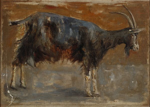 PALIZZI FILIPPO (1818 - 1899) : Attribuito a. Capretta  - Asta Asta 381 | ARTE ANTICA E DEL XIX SECOLO - Dipinti del XIX secolo  Online - Associazione Nazionale - Case d'Asta italiane