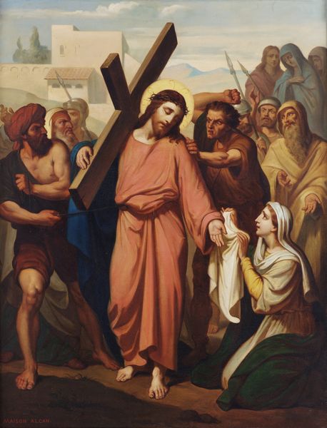ARTISTA AUSTRIACO DEL XIX SECOLO : Scena della Via Crucis, Ges  caricato della croce  - Asta Asta 381 | ARTE ANTICA E DEL XIX SECOLO - Dipinti del XIX secolo  Online - Associazione Nazionale - Case d'Asta italiane