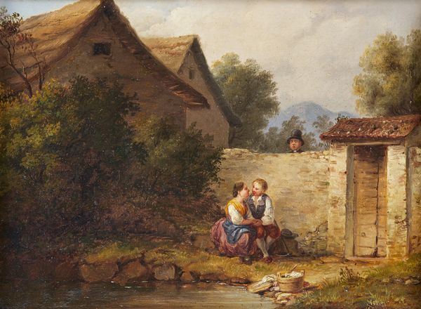 ARTISTA DEL XIX SECOLO : Scena galante  - Asta Asta 381 | ARTE ANTICA E DEL XIX SECOLO - Dipinti del XIX secolo  Online - Associazione Nazionale - Case d'Asta italiane