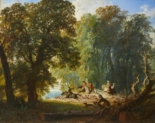 ARTISTA DEL XIX SECOLO : Caccia al cervo  - Asta Asta 381 | ARTE ANTICA E DEL XIX SECOLO - Dipinti del XIX secolo  Online - Associazione Nazionale - Case d'Asta italiane