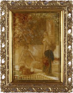 ARTISTA ITALIANO DEL XIX SECOLO - Scena pompeiana