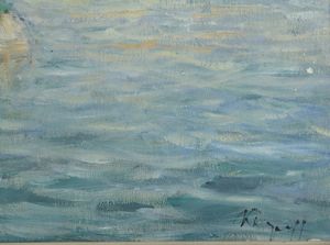 KARPOFF IVAN (1898 - 1970) : Paesaggio fluviale con personaggi  - Asta Asta 381 | ARTE ANTICA E DEL XIX SECOLO - Dipinti del XIX secolo  Online - Associazione Nazionale - Case d'Asta italiane