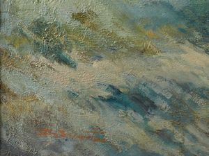 BRIANTE EZELINO (1901 - 1971) : Scogliera sul mare  - Asta Asta 381 | ARTE ANTICA E DEL XIX SECOLO - Dipinti del XIX secolo  Online - Associazione Nazionale - Case d'Asta italiane