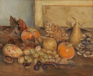 VITALI EMILIO (1901 - 1980) - Natura morta di frutta