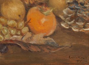 VITALI EMILIO (1901 - 1980) : Natura morta di frutta  - Asta Asta 381 | ARTE ANTICA E DEL XIX SECOLO - Dipinti del XIX secolo  Online - Associazione Nazionale - Case d'Asta italiane