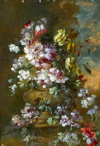 ARTISTA DEL XIX-XX SECOLO - Natura morta di fiori
