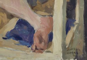 DEABATE TEONESTO (1898 - 1981) : Nudo di donna  - Asta Asta 381 | ARTE ANTICA E DEL XIX SECOLO - Dipinti del XIX secolo  Online - Associazione Nazionale - Case d'Asta italiane