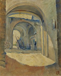 MARTENS DINO (1894 - 1970) - Sotto portico