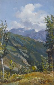 MOSSA GIOVANNI MARIA (1896 - 1973) - Paesaggio montano