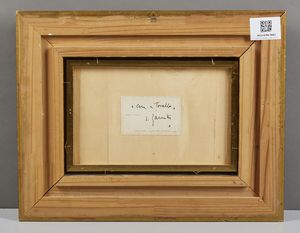 ZANUTTO RENZO (1909 - 1979) : Paesaggio fluviale con casa  - Asta Asta 381 | ARTE ANTICA E DEL XIX SECOLO - Dipinti del XIX secolo  Online - Associazione Nazionale - Case d'Asta italiane