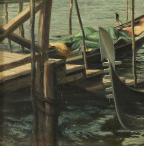 GRNBERG WOLFGANG (1909 - 2001) : Venezia  - Asta Asta 381 | ARTE ANTICA E DEL XIX SECOLO - Dipinti del XIX secolo  Online - Associazione Nazionale - Case d'Asta italiane