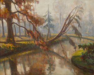 VITALI ALBERTO (1898 - 1974) - Paesaggio autunnale