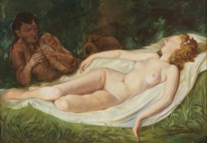 ARTISTA DEL XX SECOLO - Satiro e Ninfa