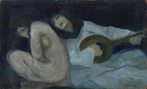 BELTRAN MASSES  FEDERICO  (1885 - 1949) - Studio per notturno
